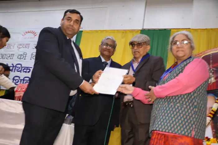 Guests at a camp felicitation