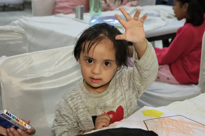 Children at the Asha Ki Kiran camp