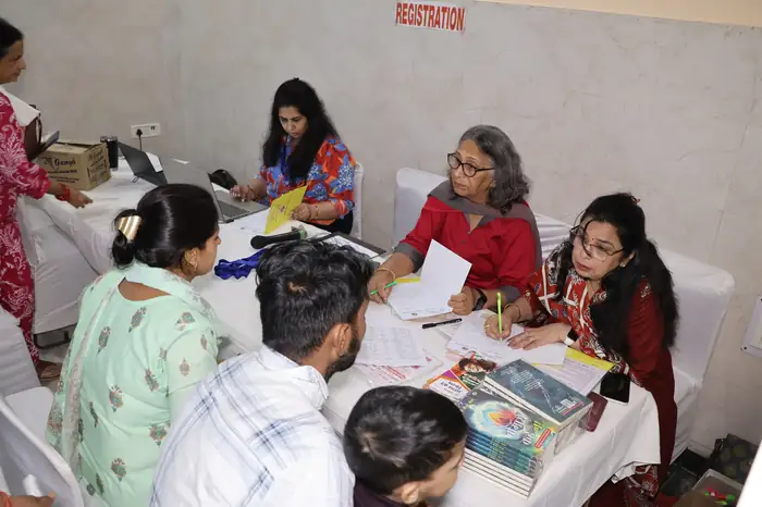 Registration at the Asha Ki Kiran camp